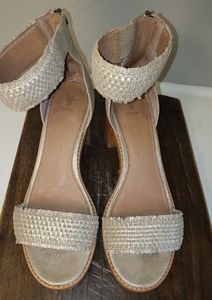 Frye Bianca back zip ankle sandal